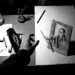 Desenhos 3D a lápis
