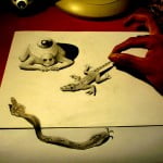 Desenhos 3D a lápis