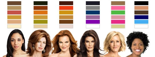 Cores para cada tipo de pele Cores para cada tipo de pele