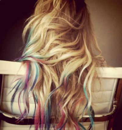 Dip dye hair