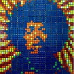 Arte com cubo mágico
