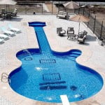 A piscina guitarra Les Paul