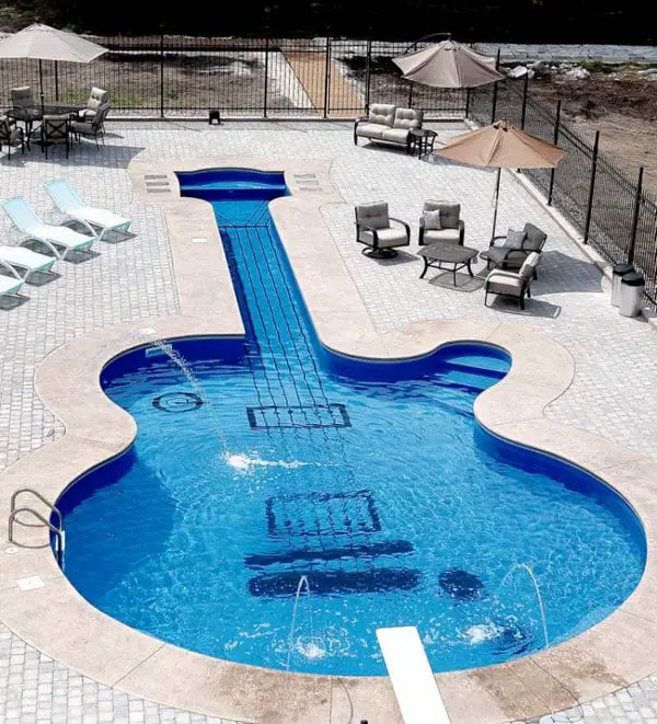 A piscina guitarra Les Paul
