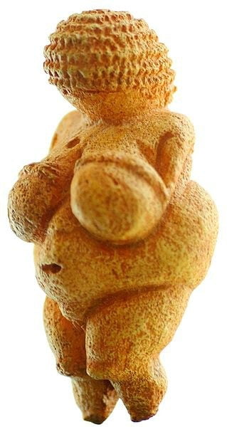 Legenda: A Vênus de Willendorf, encontrada na Áustria, no início do século XX.