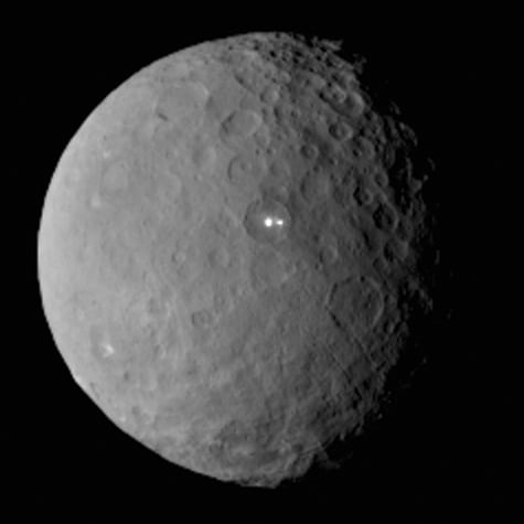 A mais recente imagem de Ceres, registrada em fevereiro de 2015.