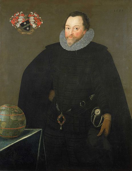  Retrato de Francis Drake, exposto no Museu Nacional Marítimo, em Londres.