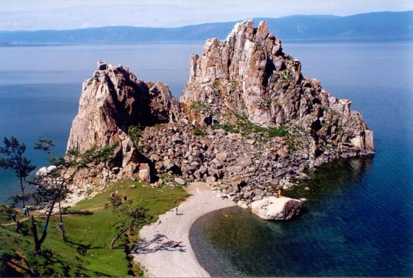 Paisagem do lago Baikal.