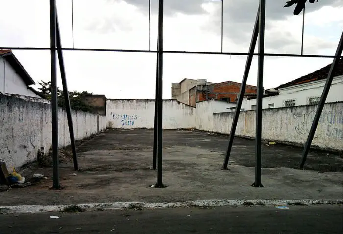 O terreno da Rua 57, em Goiânia, de onde o césio 137 foi retirado.