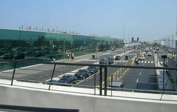 O Aeroporto Internacional Jorge Chávez, na região metropolitana de Lima.